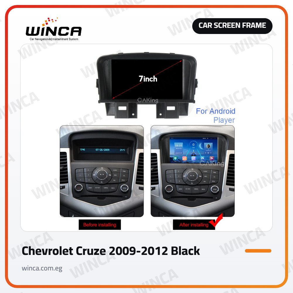 Car Screen Frame for Chevrolet Cruze 2009-2012 Black