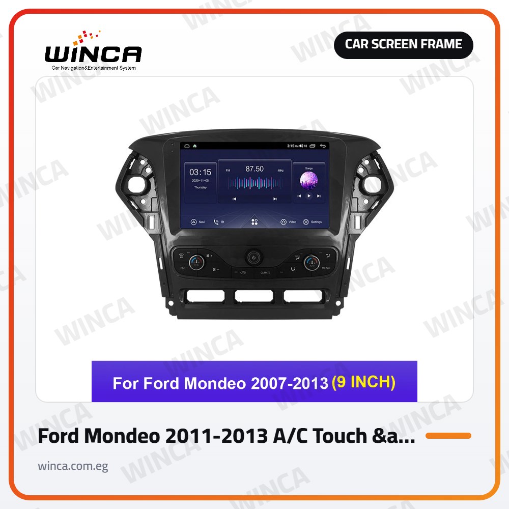 Car Screen Frame for Ford Mondeo 2011-2013 A/C Touch & Manual A/C