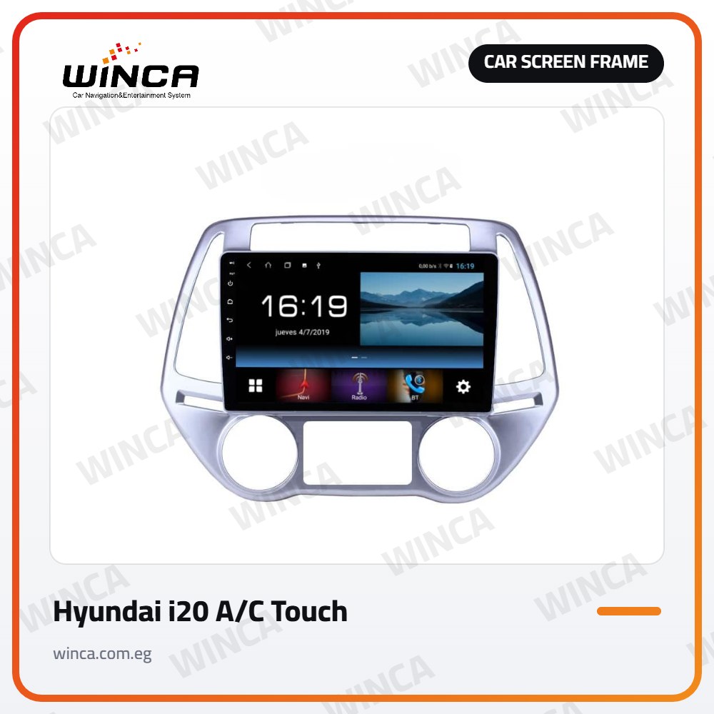 Car Screen Frame for Hyundai i20 A/C Touch