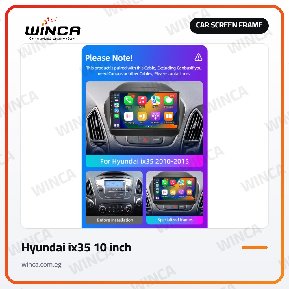 Car Screen Frame for Hyundai ix35 10 inch