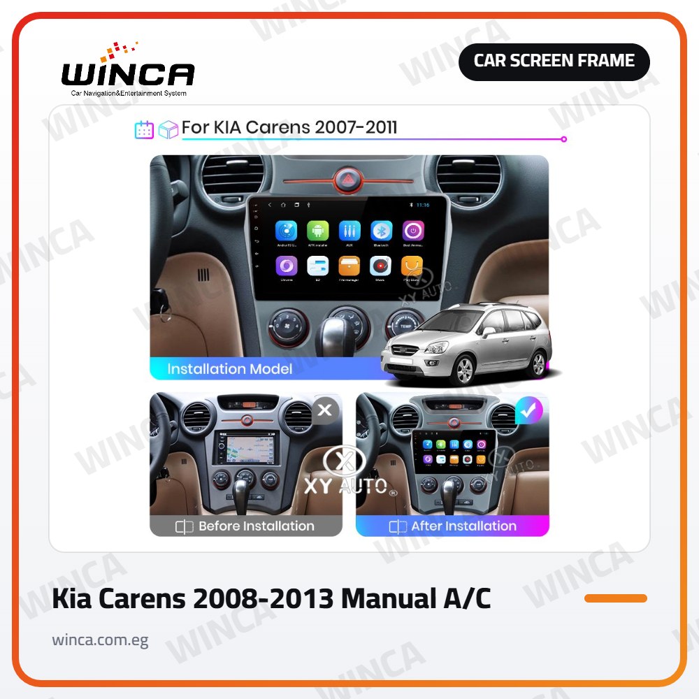 Car Screen Frame for Kia Carens 2008-2013 Manual A/C