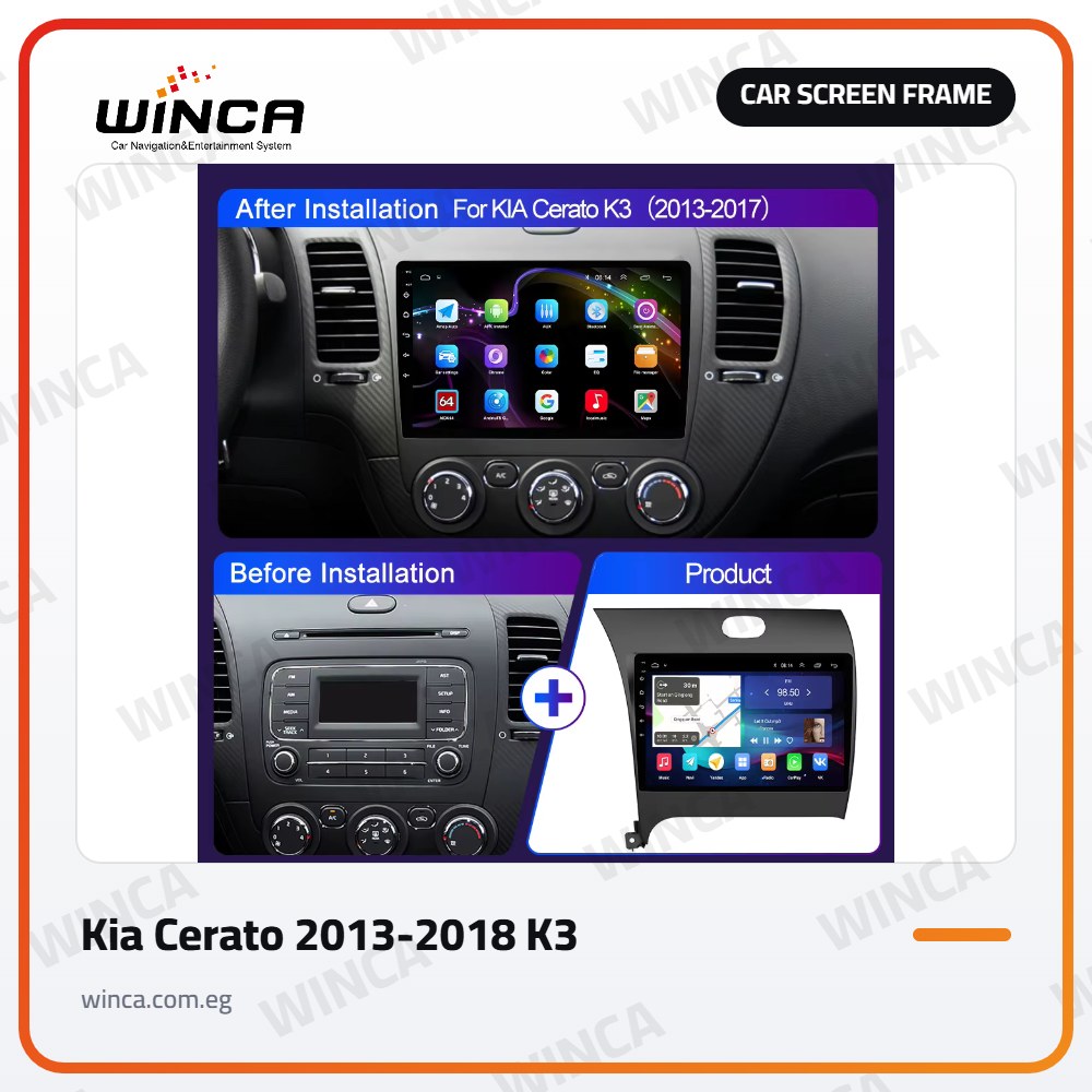 Car Screen Frame for Kia Cerato 2013-2018 K3