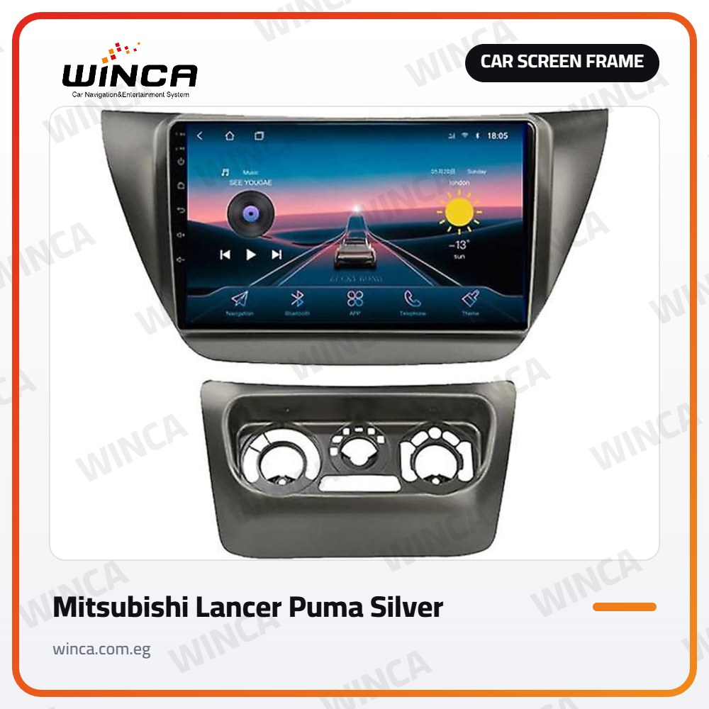 Car Screen Frame for Mitsubishi Lancer Puma Silver