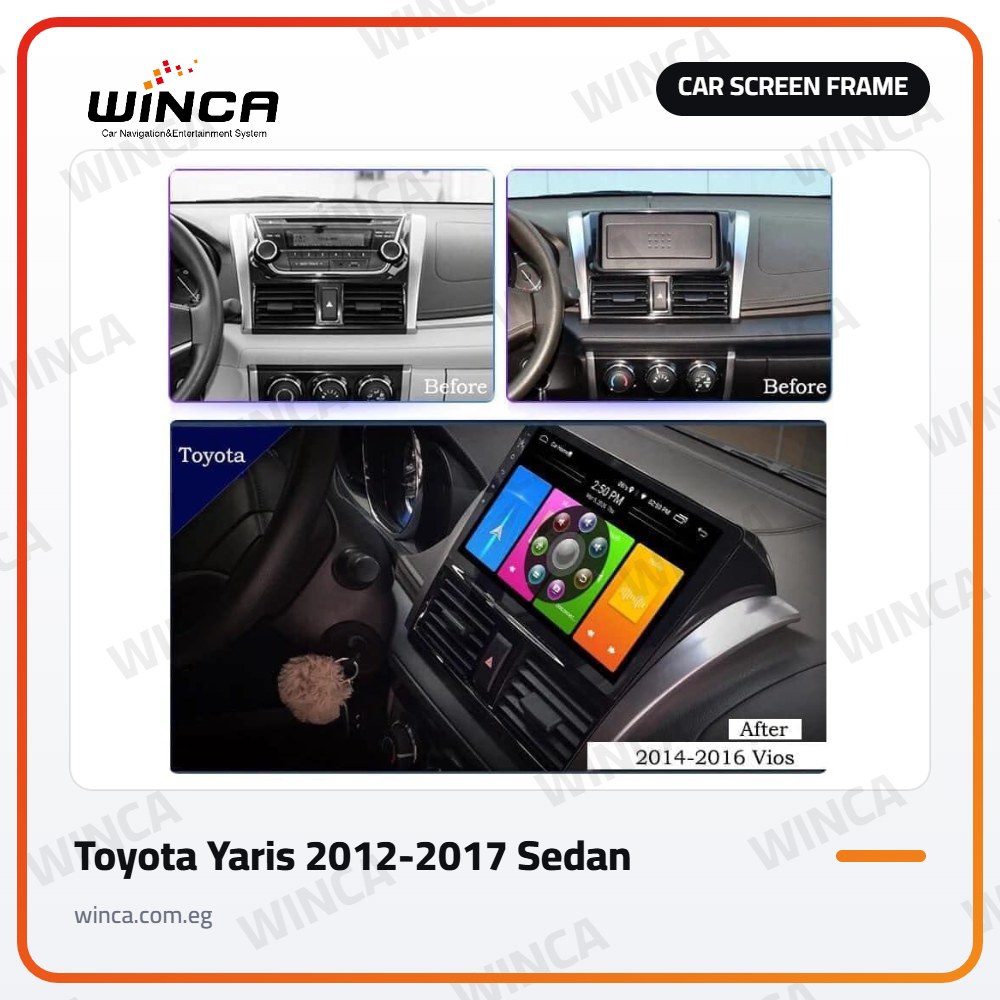 Car Screen Frame for Toyota Yaris 2012-2017 Sedan